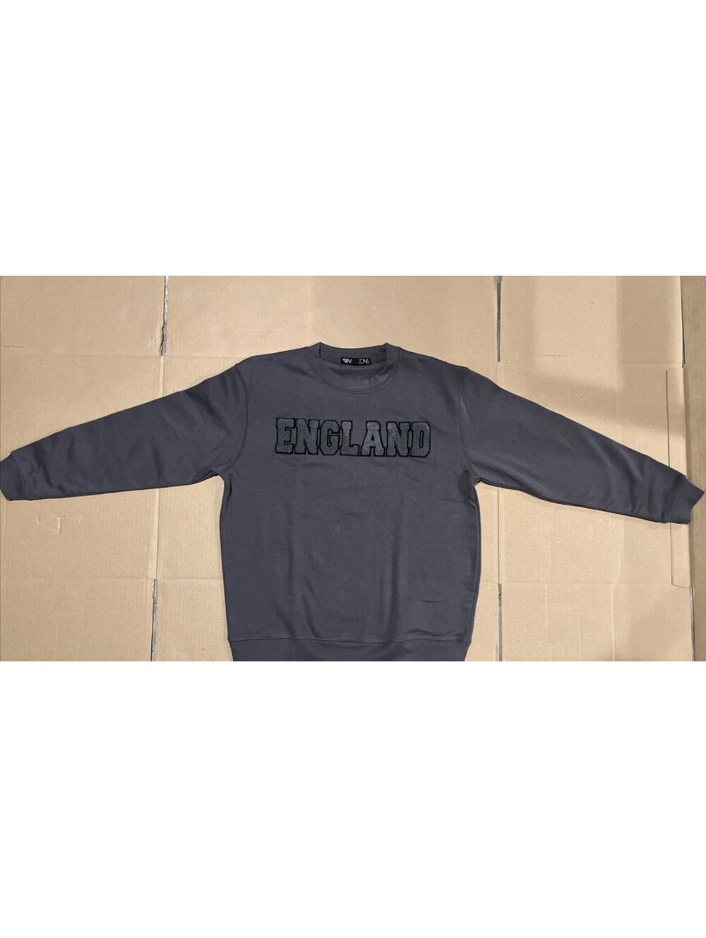 England Womens Cotton Blend Fleece Sweatshirt XS Extra Small Festival BOHO Fall